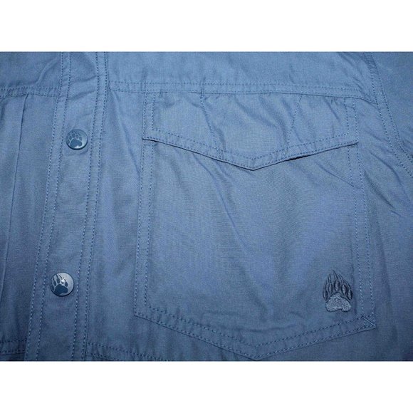 Duluth Alaskan HardGear Tongass Blue L/S Button Wicking Shirt Mens Size Large - Picture 4 of 5